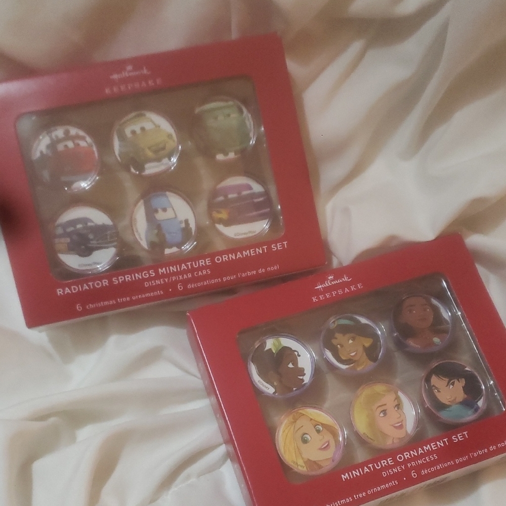 Hallmark Keepsake Ornament Set - Disney Cars & Princesses